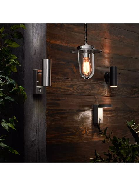 Nordlux Luxembourg Outdoor Wall Light With Pir Sensor Galvanised Steel At John Lewis And Partners