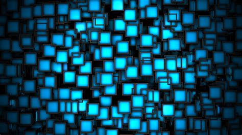 Papéis De Parede 3d Azul Cubos De Fundo 1920x1080 Full Hd 2k Imagem