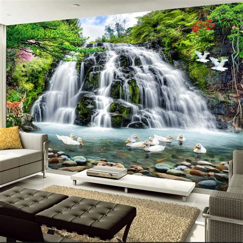 Custom 3d Mural Wallpaper For Wall Beautiful Nature