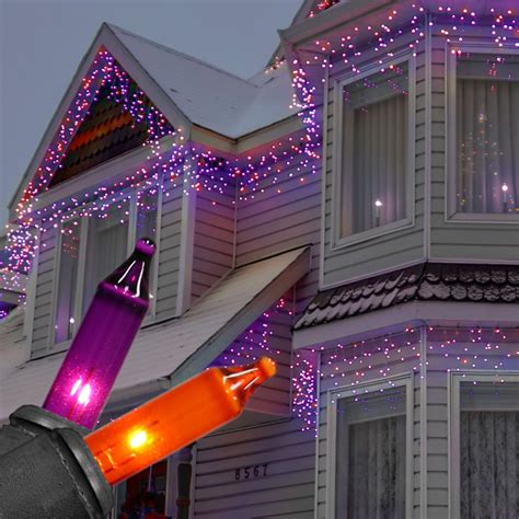 Home Accents Holiday 34 Ft 100 Count Led Purple And Orange Led