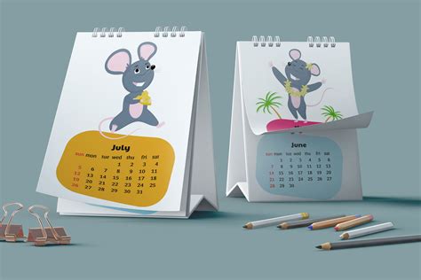 Funny Mouse Cute Rats Wall And Desk Calendars For 2020 By Liluart