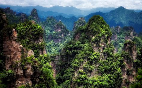 Nature Landscape Mountain Forest Clouds Trees China Avatar