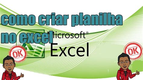 Como Criar Planilha No Microsoft Excel 2010 FÁcil E Simples Youtube