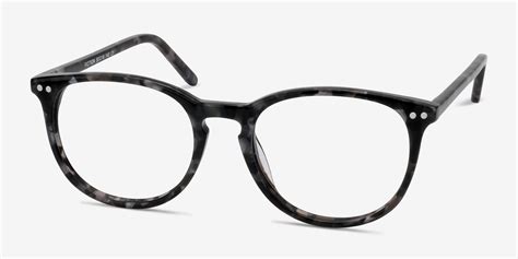 Fiction Round Gray And Floral Glasses For Women Eyebuydirect