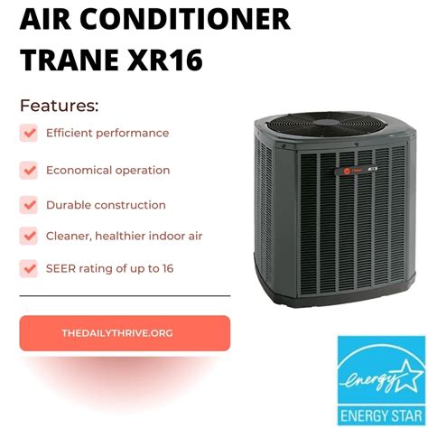 Trane Xr Air Conditioner Specification And Reviews
