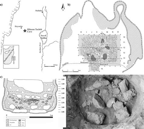 A Geographic Location And General Plan Of Hilazon Tachtit Cave B