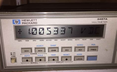 Hewlett Packard 3457a Digital Multimeter Logis Labs