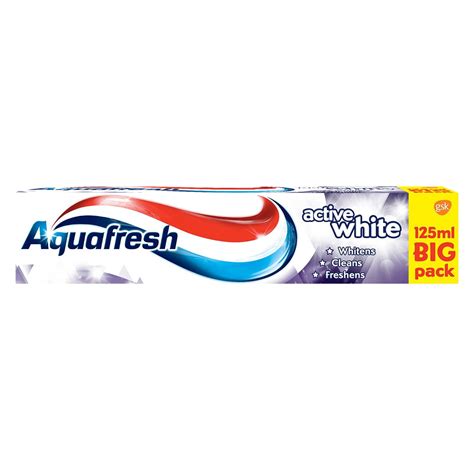 Aquafresh Active White Toothpaste 125ml Branded Household The Brand