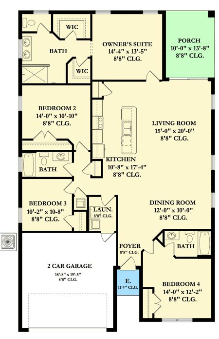 Floor Plans For A Bedroom Single Story House Viewfloor Co