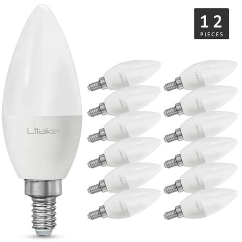 12 Packed E12 Base Led Light Bulb Candelabra Light Bulbs Non Dimmable