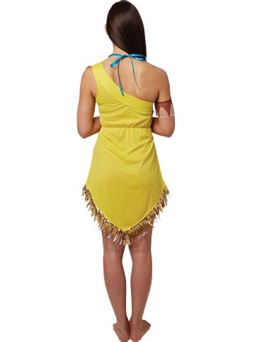 Then i cut a belt from a brown shirt from the thrift shop ($1) and pinned it one Disney Pocahontas -Adult Costume | Party Delights