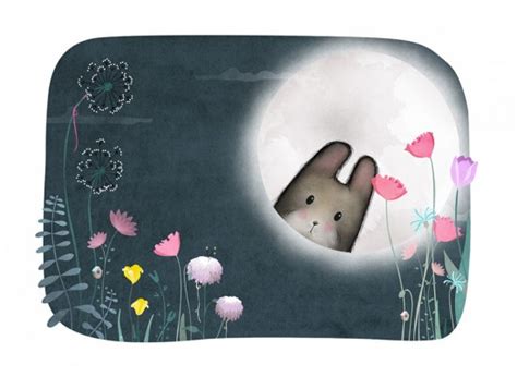 Ili Pika Magic Moon Rabbit Giclee Art Print By