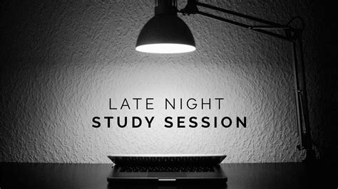 Late Night Study Session 🌙 Study With Me Youtube
