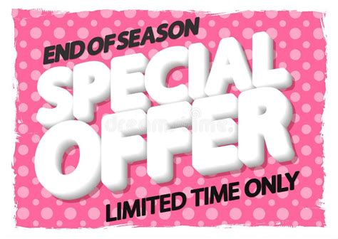 Special Offer Sale Poster Design Template End Of Season Horizontal