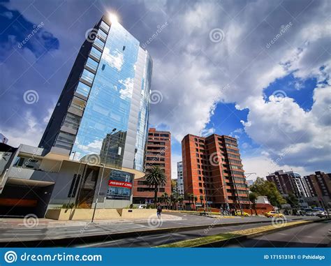 Quito Ecuador 10 October 2019 Urban View Of Modern Zone Of Quito