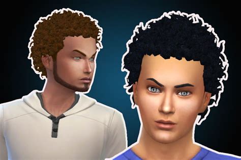 Sims 4 Maxis Match Afro Cc