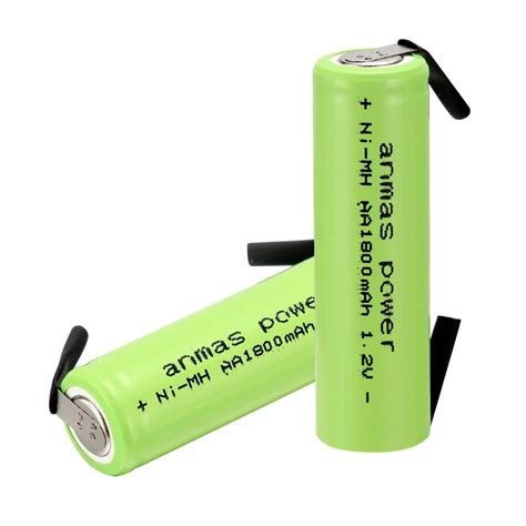 2pcs Aa 12v 1800mah Ni Mh Nimh Rechargeable Battery For Electric Shaver Razor Buy At The