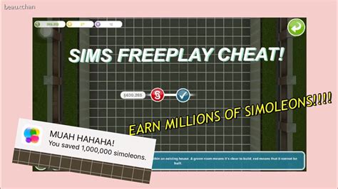 How To Earn 1 Million Simoleons Sims Freeplay Hacks Youtube Sims