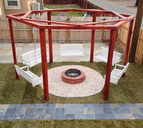 How To Build A Hexagonal Fire Pit Swing Diy Projects For Everyone