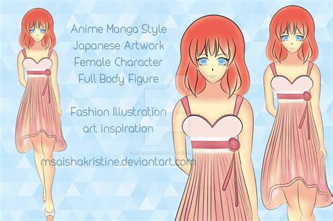 Anime Girl Full Body Re Created Digital Art By Msaishakristine On