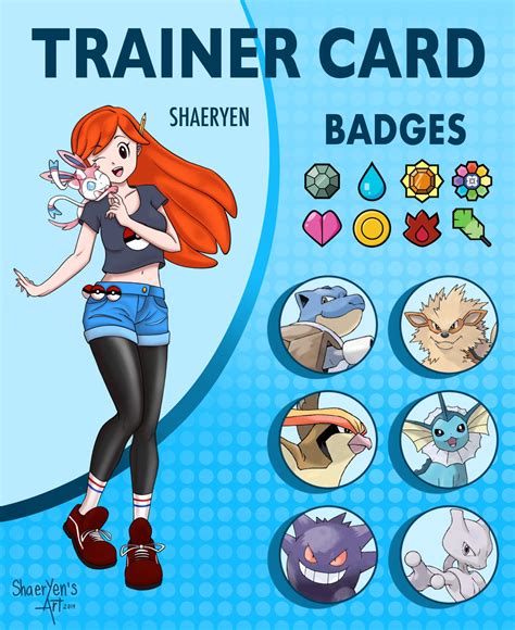 Make A Pokemon Trainer Card Printable Form Templates And Letter