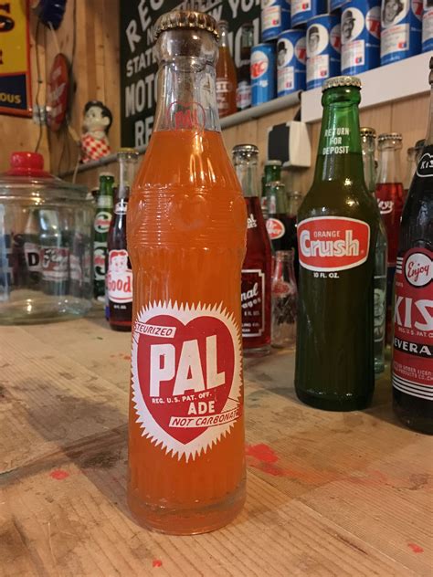 Vintage Pal Soda Bottle Full