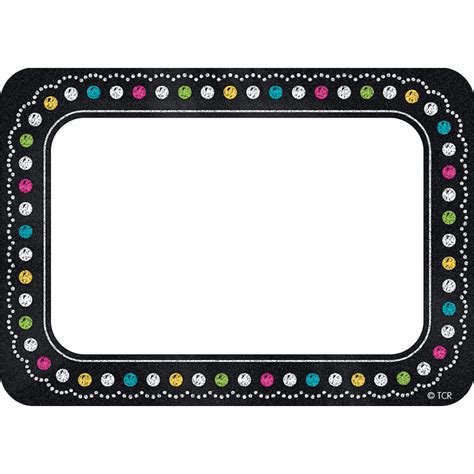 Chalkboard Brights Name Tagslabels Tcr5623 Teacher Created Resources