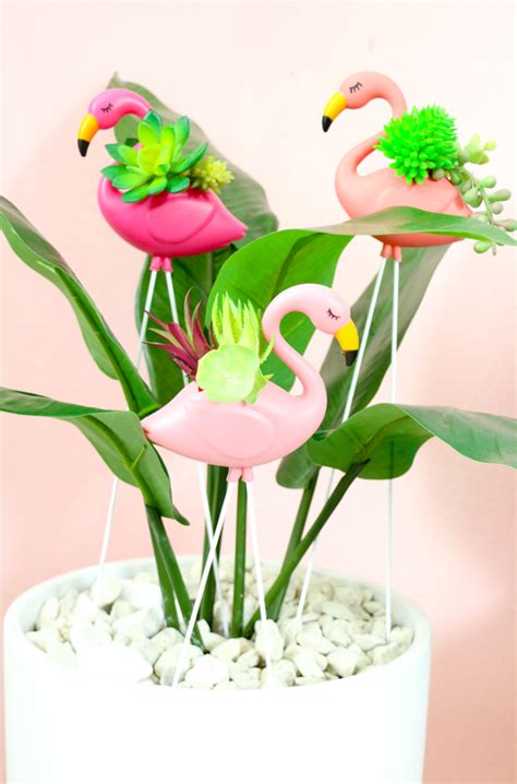 Diy Mini Flamingo Planters A Kailo Chic Life