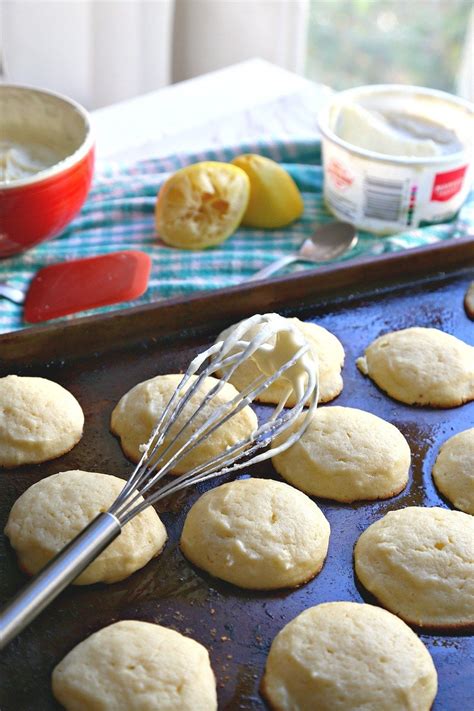 Add sugar to butter mixture and beat until light and fluffy. Lemon Ricotta Cookies with Lemon Cream Cheese Frosting ...