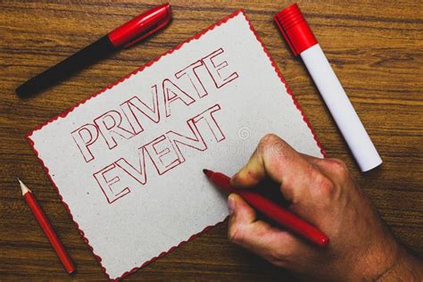 Word Writing Text Private Event Business Concept For Exclusive