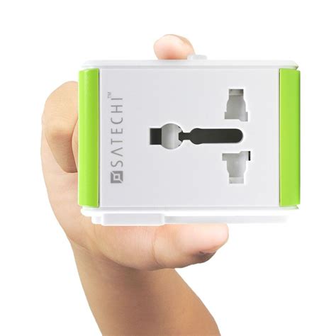 Satechi Smart Travel Router Travel Adapter With Usb Port For Charging