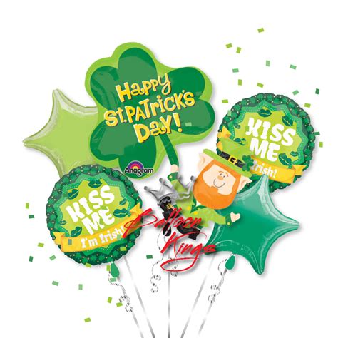 The irish have observed this day as a religious holiday for over 1,000 years. Happy St Patricks Day Bouquet - Balloon Kings