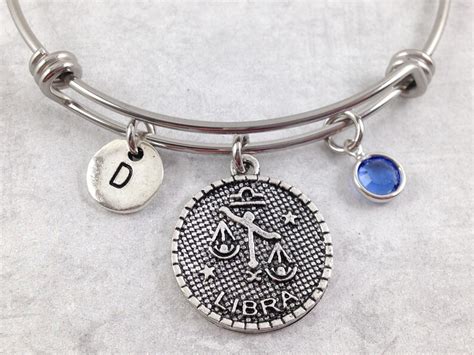 Libra Bracelet Libra Jewelry Zodiac Bracelet Zodiac Etsy