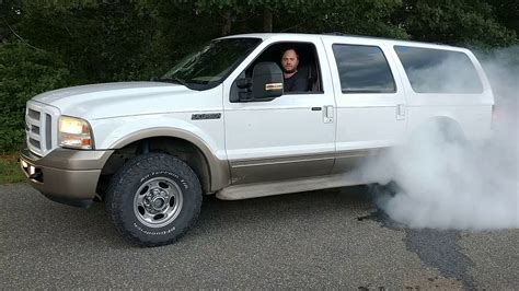 Twin Turbo V10 Ford Excursion Burnout Youtube