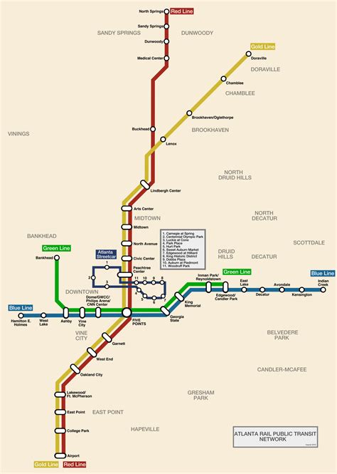 Imperials Transit Maps — Atlanta Rail Map Includes The Unusually Small