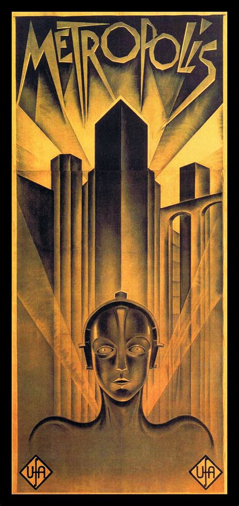 Metropolis Art Deco Posters Metropolis Poster Movie Posters Vintage
