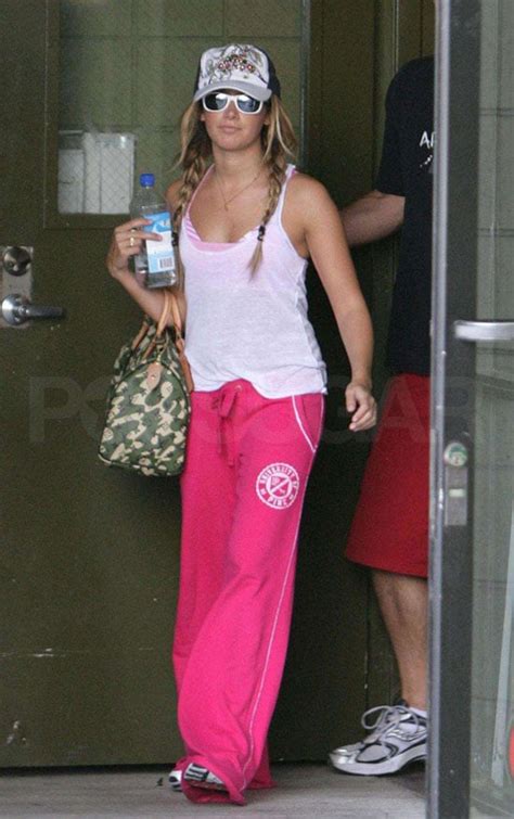 Ashley Tisdale With Personal Trainer