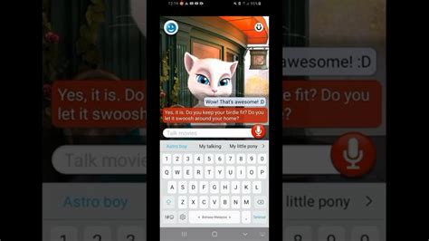 Talking Angela Old Version With Chat Youtube