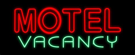 Double Stroke Motel Vacancy In Red And Green Bar Led Flex