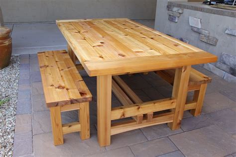 We have a huge range of products in different styles, from vintage dressing tables to modern kitchens. Rustic Outdoor Table - Breadboard Ends with the Domino ...