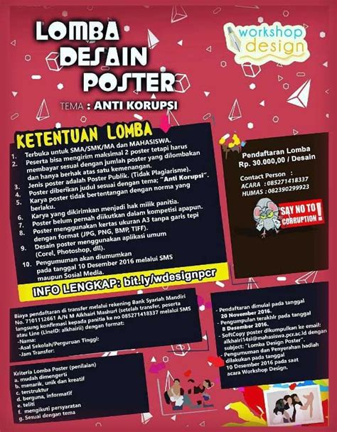 Dapatkan Himpunan Contoh Lomba Poster Yang Berguna Dan Boleh Di Perolehi Dengan Cepat - Gambar