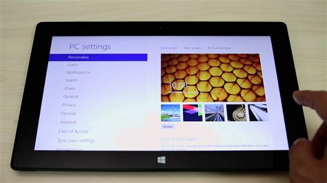 How To Change The Wallpaper On Microsoft Surface Rt Youtube