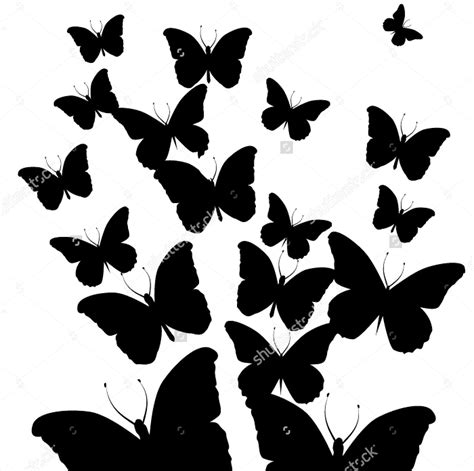 282 Butterfly Silhouette Svg SVG File 202Mb