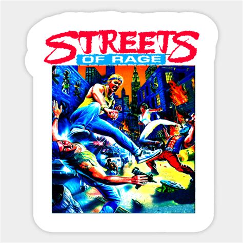 Streets Of Rage Cover Art Streets Of Rage Cover Art Sticker Teepublic