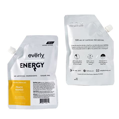 Everly Energy Affordable Sugarfree Natural Energy Drink Mix Powder