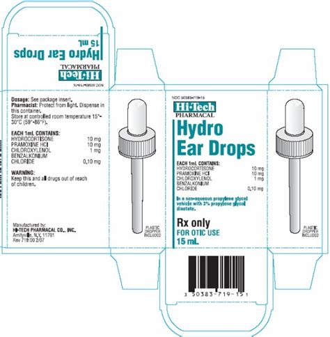 Hydro Ear Drops Fda Prescribing Information Side Effects And Uses