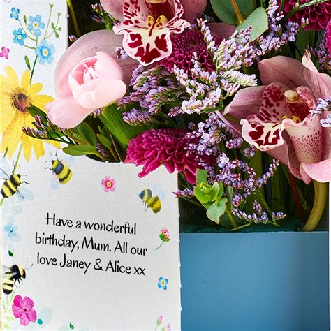 Birthday Buzz — Flowercard Thinking Of You