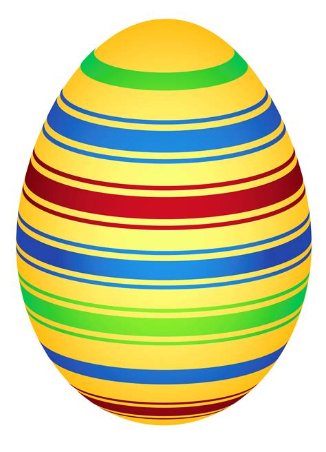 Yellow Colorful Easter Egg PNG Clipairt Picture | Easter prints, Easter colors, Coloring easter eggs