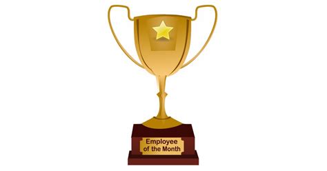 Use the image icon to change images. Employee of the Month Award, Golden Trophy Standing Photo ...