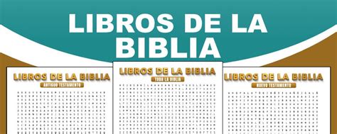 Libros De La Biblia Sopa De Letras Antiguo Y Nuevo Testamento